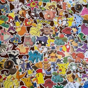 Pokemon Stickers. Over 100! Some May Be The Same.